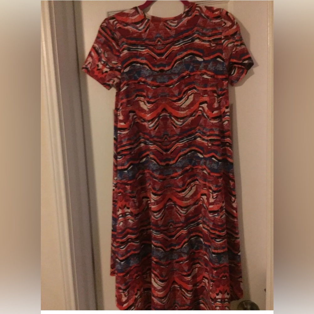 Lularoe Carly XXS Red White and Blue NWT - Picture 2 of 3